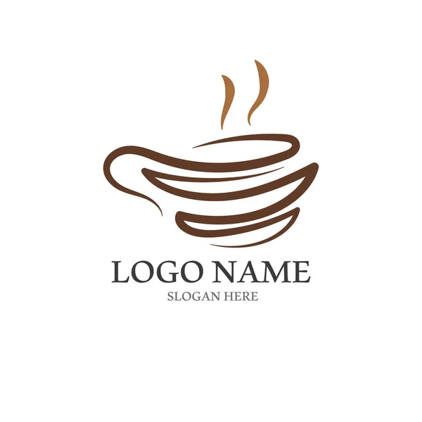 Coffee Cup Logo Vector Style — Stock Vector