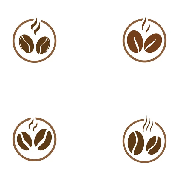 Шаблон Векторной Иллюстрации Кофейных Зерен — стоковый вектор