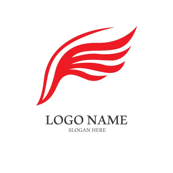 Minimalist kuş kanatları logosu. Kolay vektör illüstrasyon düzenleme.