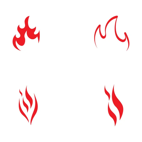 Fuego Ardiente Brasas Logotipo Bola Fuego Imagen Vector Símbolo Con — Vector de stock