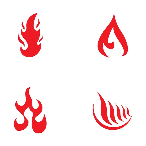 Loderndes Feuer Glut Feuerball Logo Und Symbolvektorbild Mit Bildbearbeitung — Stockvektor