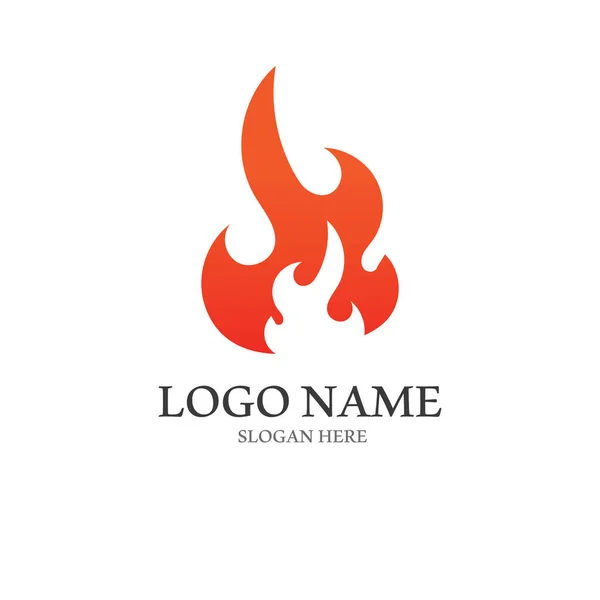 Fuego Ardiente Brasas Logotipo Bola Fuego Imagen Vector Símbolo Con — Vector de stock