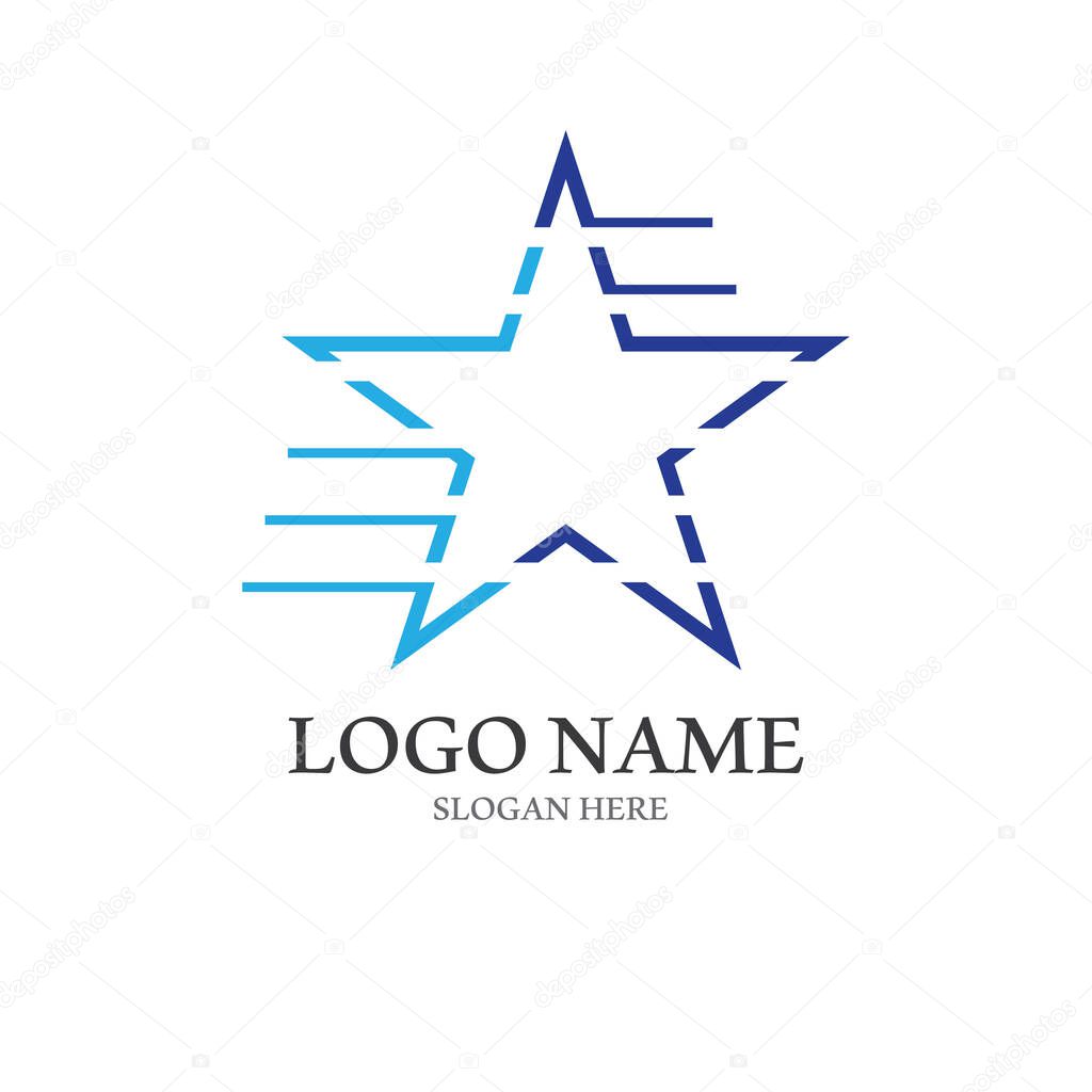 Star icon Template vector illustration design