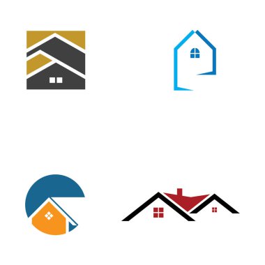 Emlak logosu vektör illüstrasyonu