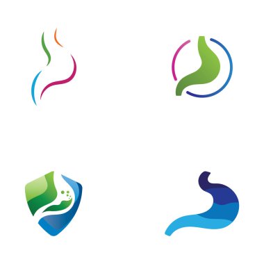 Mide bakım ikonu konsept vektör çizimi tasarladı