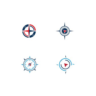 vektör konsepti ile pusula logosu ve sembolü