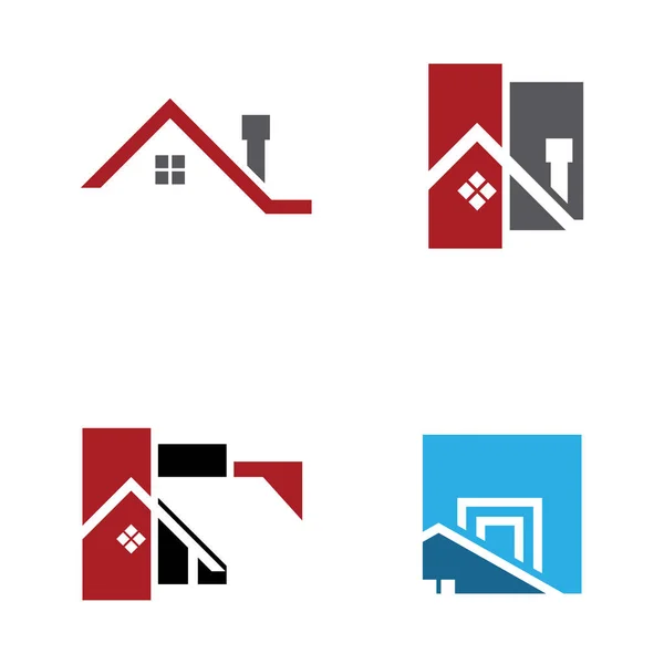 Immobilien Logo Vektor Illustration — Stockvektor