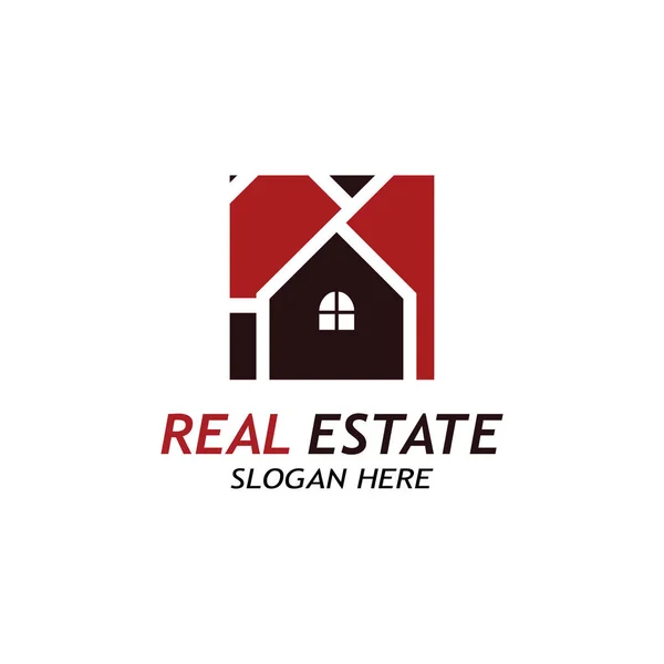 Real Estate Logo Vector Illustration — Stock Vector