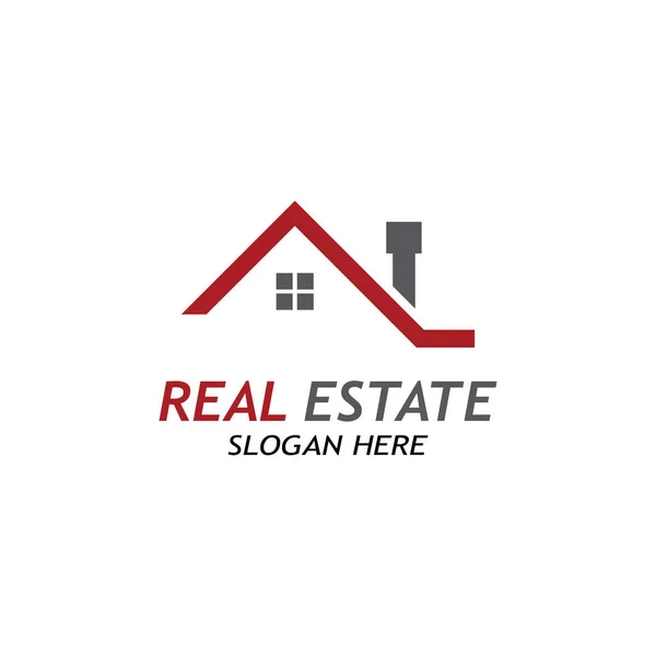 Illustrazione Vettoriale Logo Immobiliare — Vettoriale Stock