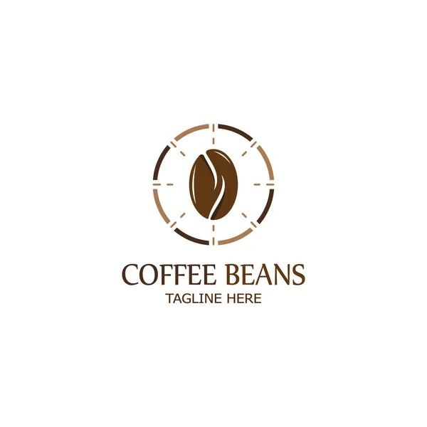 stock vector coffee bean icon vector illustration template