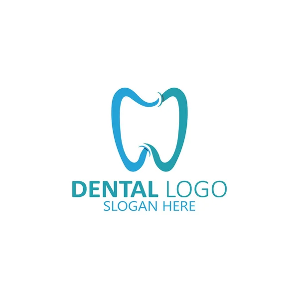 Zubní Logo Návrhy Vektorových Ilustrací — Stockový vektor