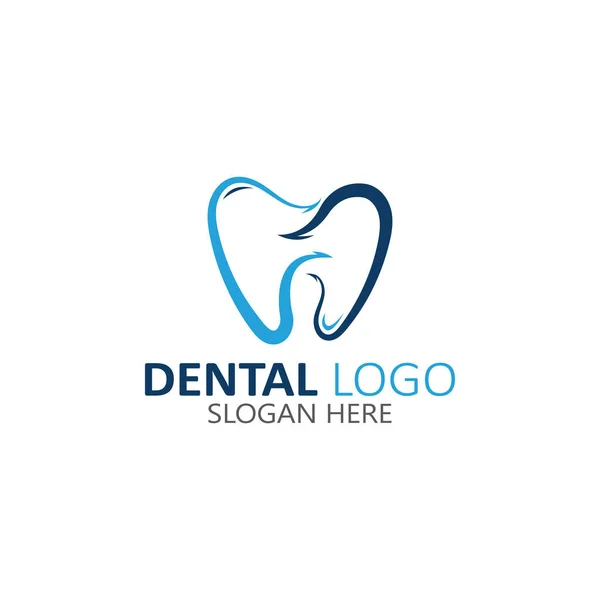 Logotipo Dental Modelo Vetor Ilustração Ícone Design —  Vetores de Stock