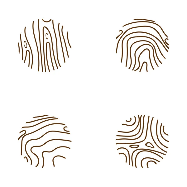 Holz Logo Basiert Auf Vektordesign — Stockvektor