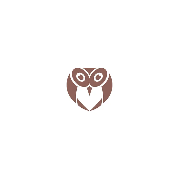 Λογότυπο Κουκουβάγιας Διανυσματικό Στυλ — Διανυσματικό Αρχείο