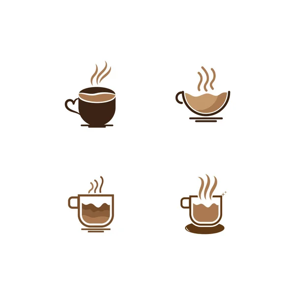 Coffee Cup Logo Vector Style — Stock Vector