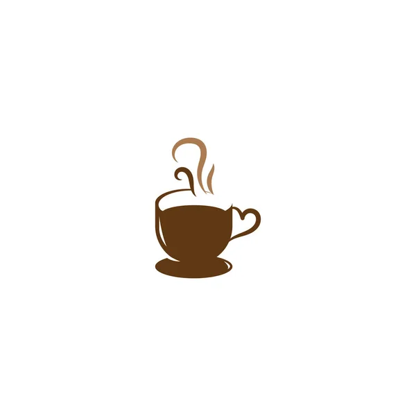 Логотип Чашки Кави Векторному Стилі — стоковий вектор