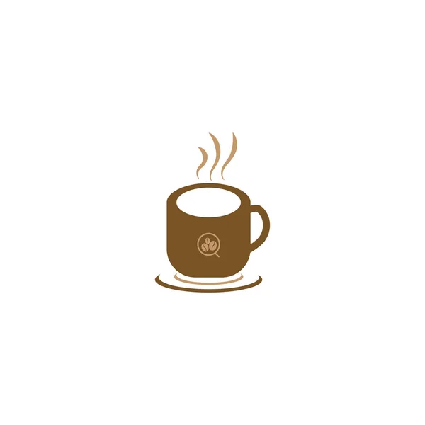 Логотип Чашки Кофе Векторном Стиле — стоковый вектор