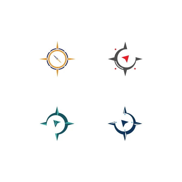 Compass Logo Symbol Vector Concept — Stock Vector