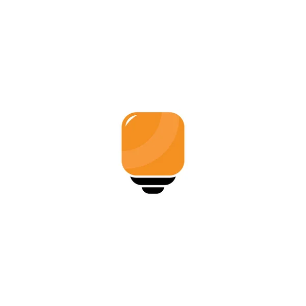 Технологія Лампочки Вектор Значок Логотипу — стоковий вектор