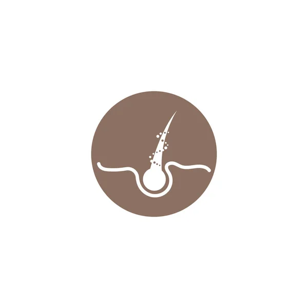 Logotipo Cuidados Com Cabelo Com Ilustração Vetorial — Vetor de Stock