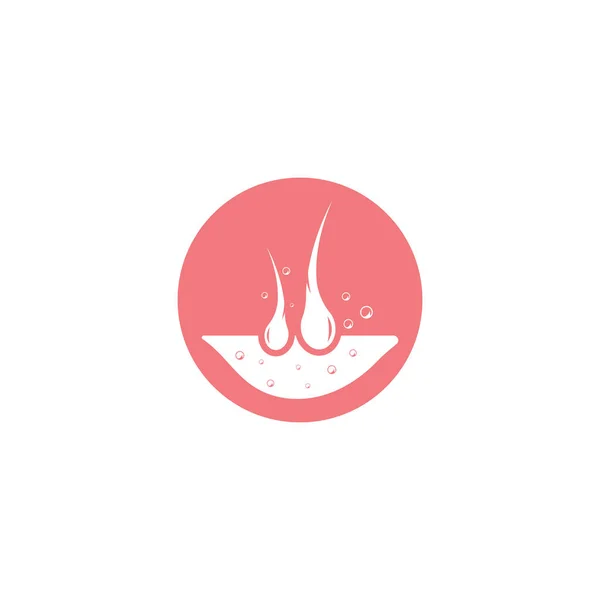 Haarpflege Logo Mit Vektorabbildung — Stockvektor