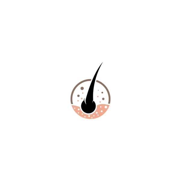 Haarverzorging Logo Met Vector Illustratie — Stockvector