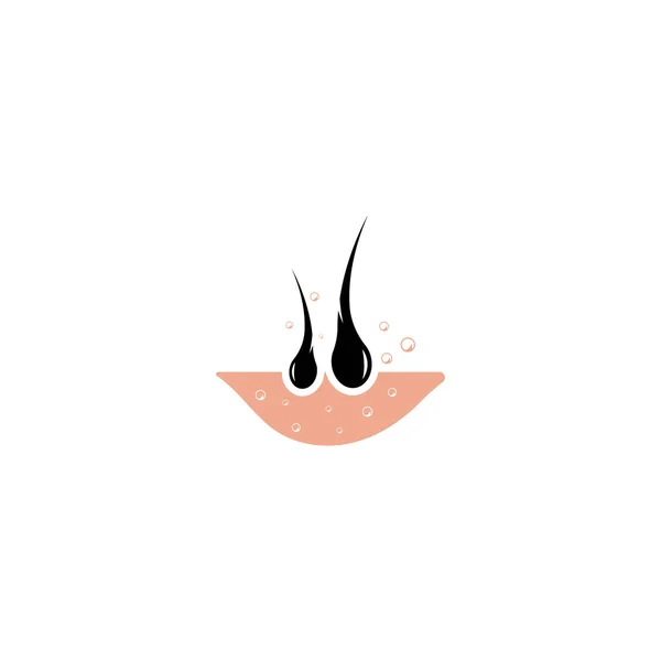 Logo Pielęgnacji Włosów Wektorem Ilustracji — Wektor stockowy