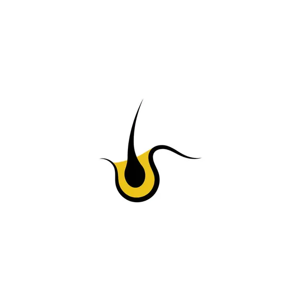 Логотип Уходу Волосами Векторной Иллюстрацией — стоковый вектор