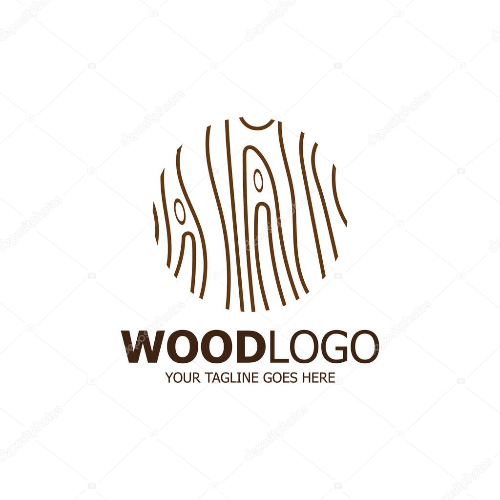 Wood logo based vector design