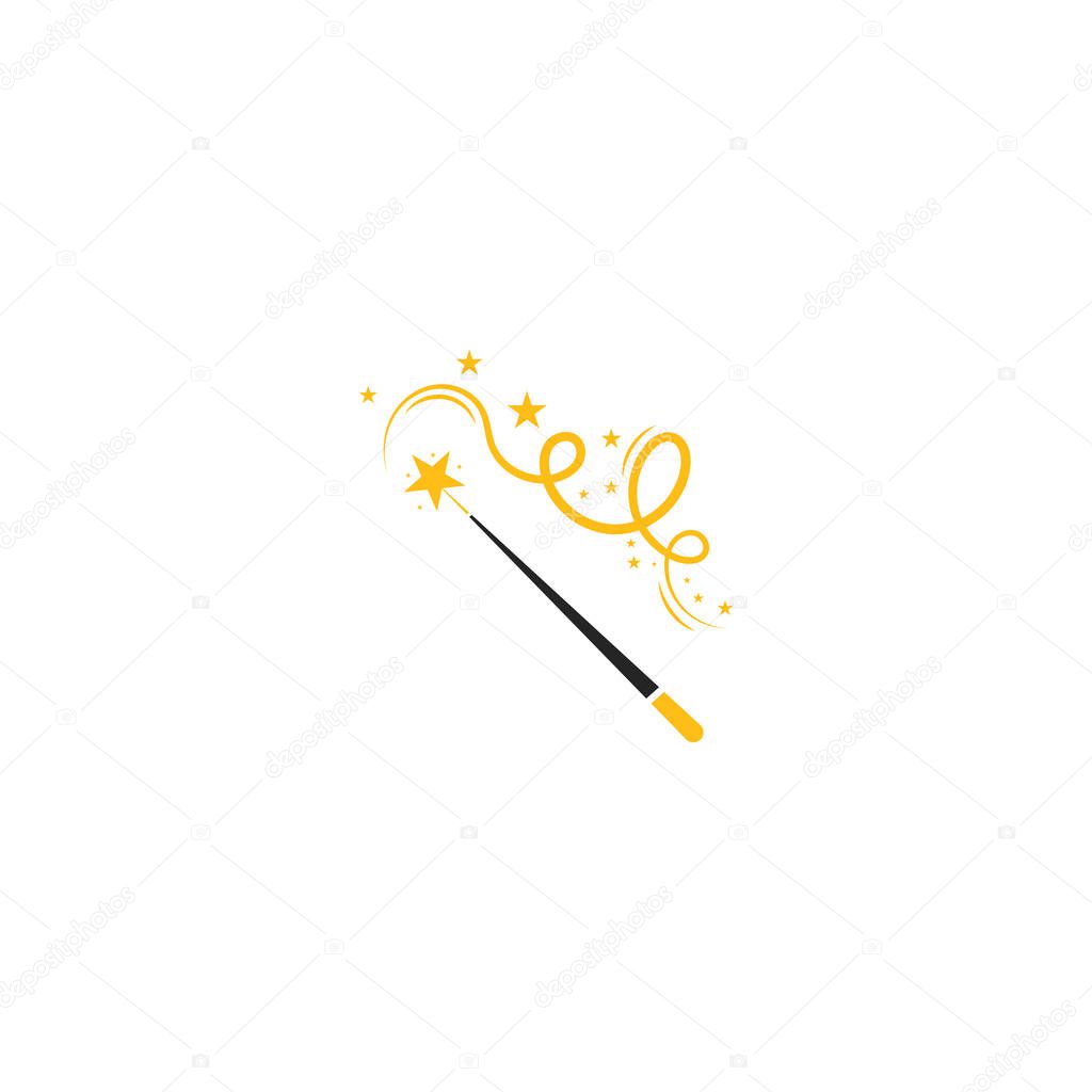 Magic wand icon vector illustration