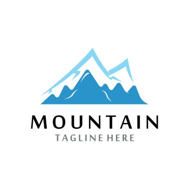 Dağ simgesi Logo Şablonu Vektör illüstrasyon Tasarımı