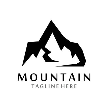 Dağ simgesi Logo Şablonu Vektör illüstrasyon Tasarımı