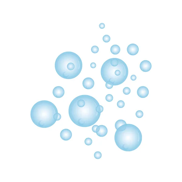 自然逼真的泡沫设计 — 图库矢量图片