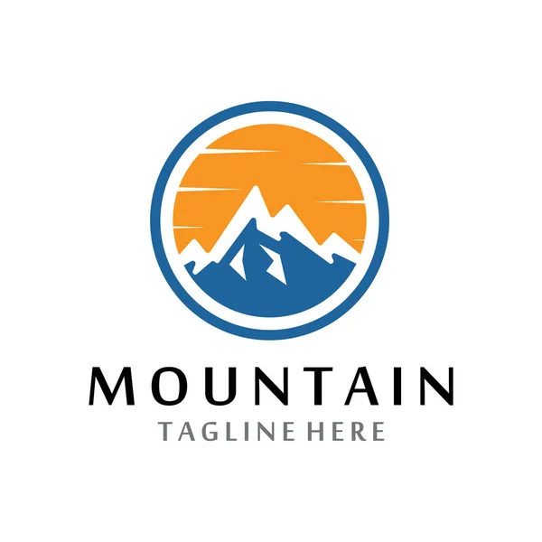 stock vector Mountain icon Logo Template Vector illustration design