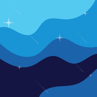 Soyut Su Dalgası Vektör Çizim Arkaplanı