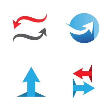 Ok vektör illüstrasyon simgesi Logo Şablonu tasarımı