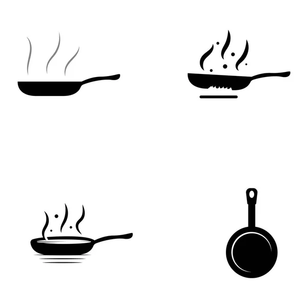 Vektör konsepti ile yemek pişirmek için alet logosu