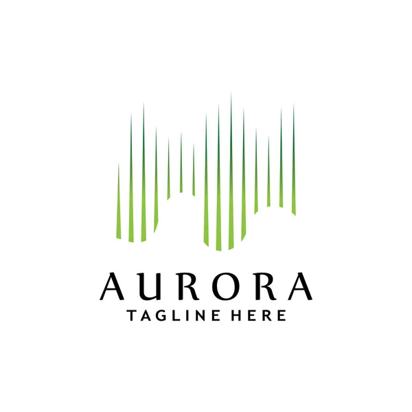 stock vector aurora light wave logo