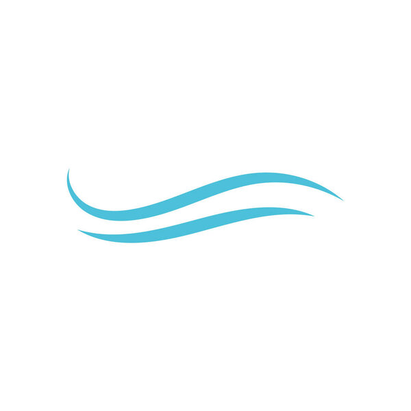wave beach logo design vector illustration