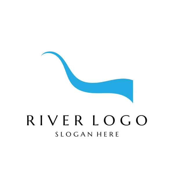 River Vektor Ikon Illustration Design — Stock vektor