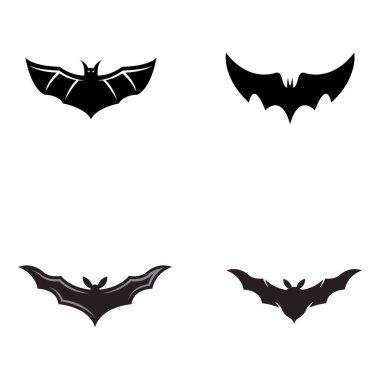 Yarasa vektör simgesi logo şablonu çizim tasarımı
