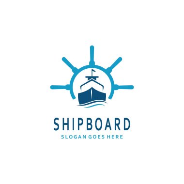 Seyahat gemisi Logo Şablonu vektör çizimi tasarımı