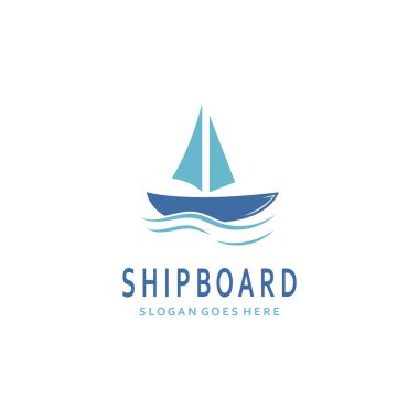 Seyahat gemisi Logo Şablonu vektör çizimi tasarımı