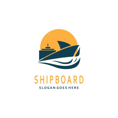 Seyahat gemisi Logo Şablonu vektör çizimi tasarımı