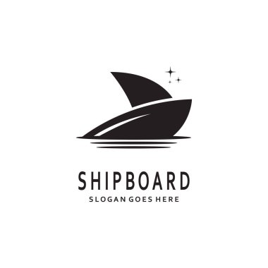 Seyahat gemisi Logo Şablonu vektör çizimi tasarımı