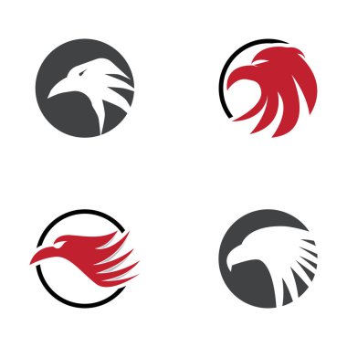 Falcon Logo Şablonu vektör çizimi tasarımı