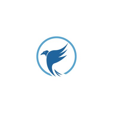 Falcon Logo Şablonu vektör çizimi tasarımı