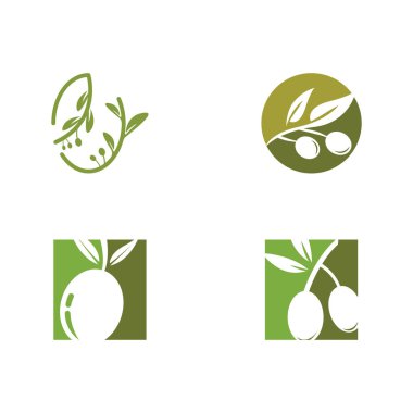 zeytin ikonu vektör çizim şablonu