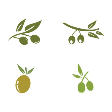 zeytin ikonu vektör çizim şablonu