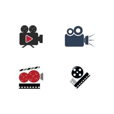 Sinema filmi vektör tasarımı illüstrasyonu